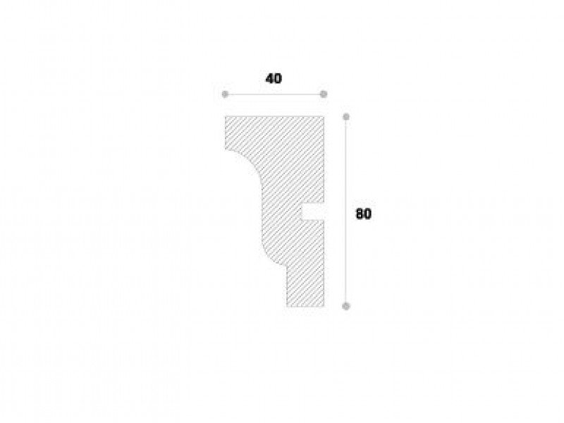Ancadrament decorativ fereastra NA103 80X40X2000 - Imagine Galerie 3 Alma Decor