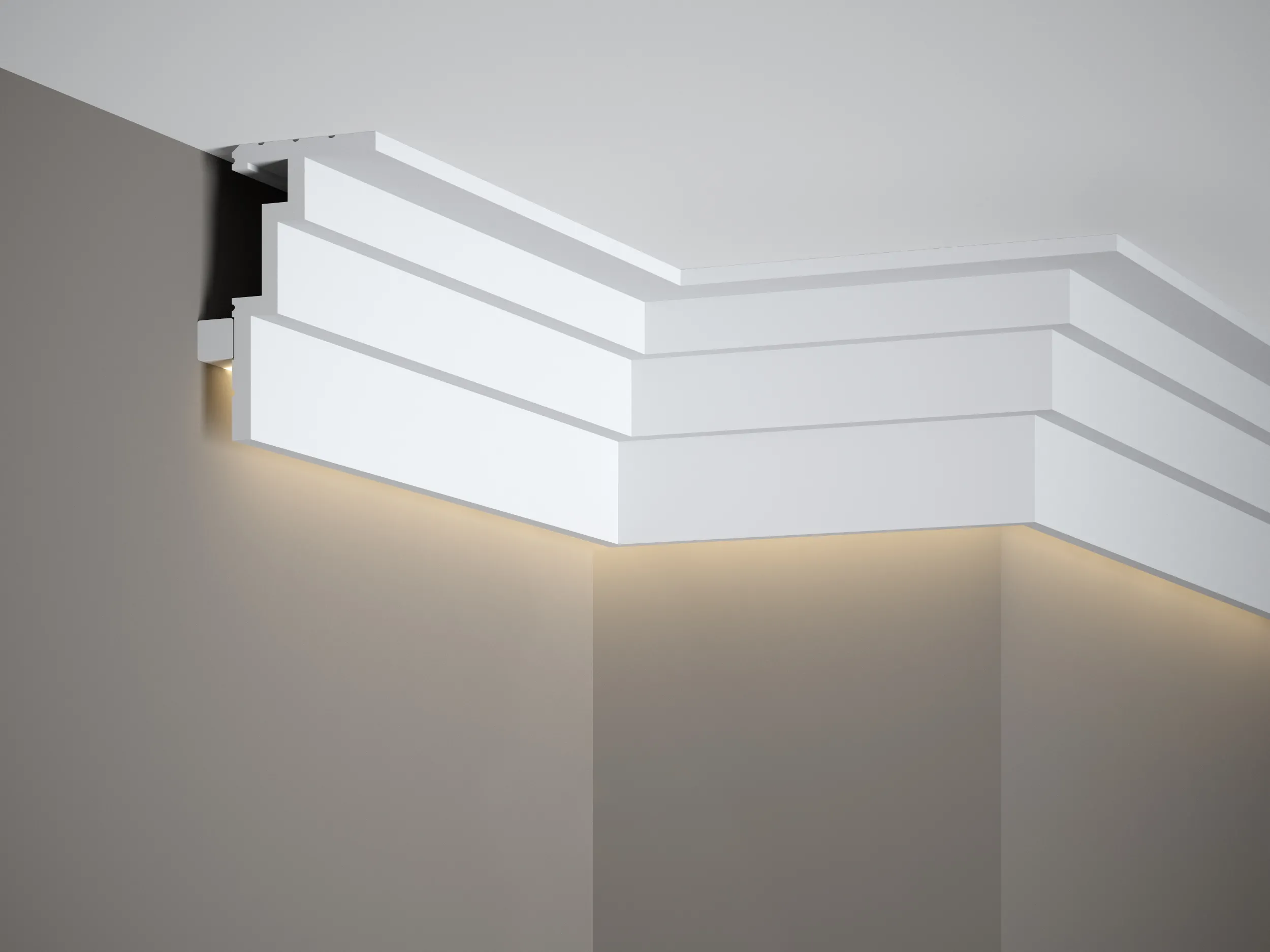 Profil iluminare indirectă QL025 - undefined Premium Alma Decor